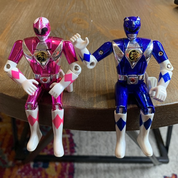 Power Rangers Blue and pink Ranger - Picture 1 of 9